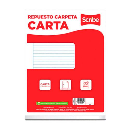 REFACCION PARA CARPETA 3400 100H RAYA