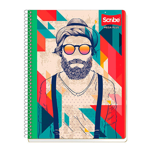 Cuaderno Profesional Pasta Semirrígida Doble Espiral 100 Hojas