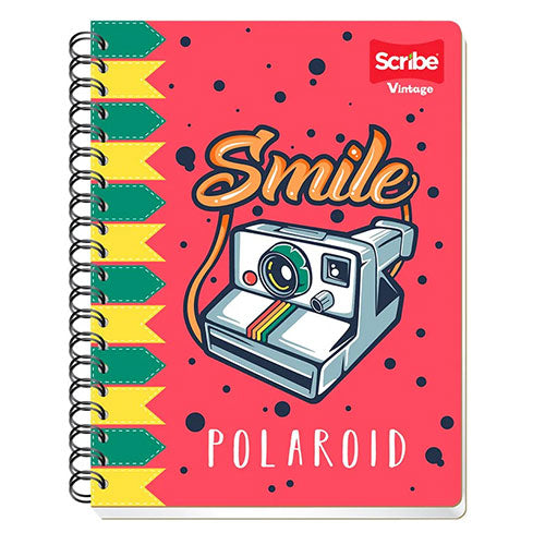 Cuaderno Francés Scribe Espiral Cuadro 7 Pasta Semi Rígida 100 Hojas