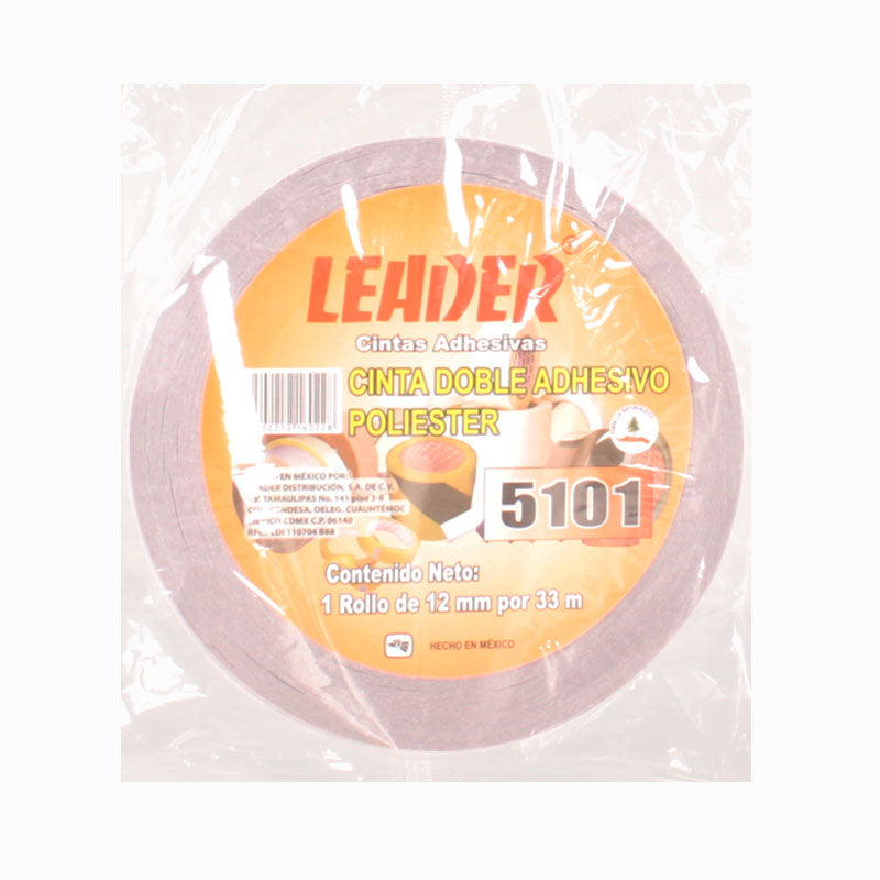 CINTA DOBLE CAPA PAPEL LEADER 12X33 4101