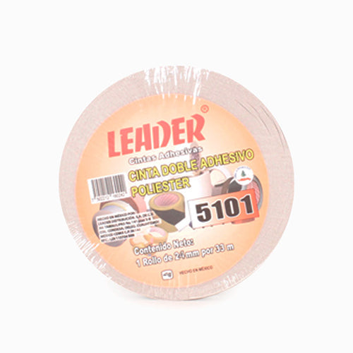 CINTA DOBLE CAPA POLIESTER LEADER 24X33 5101