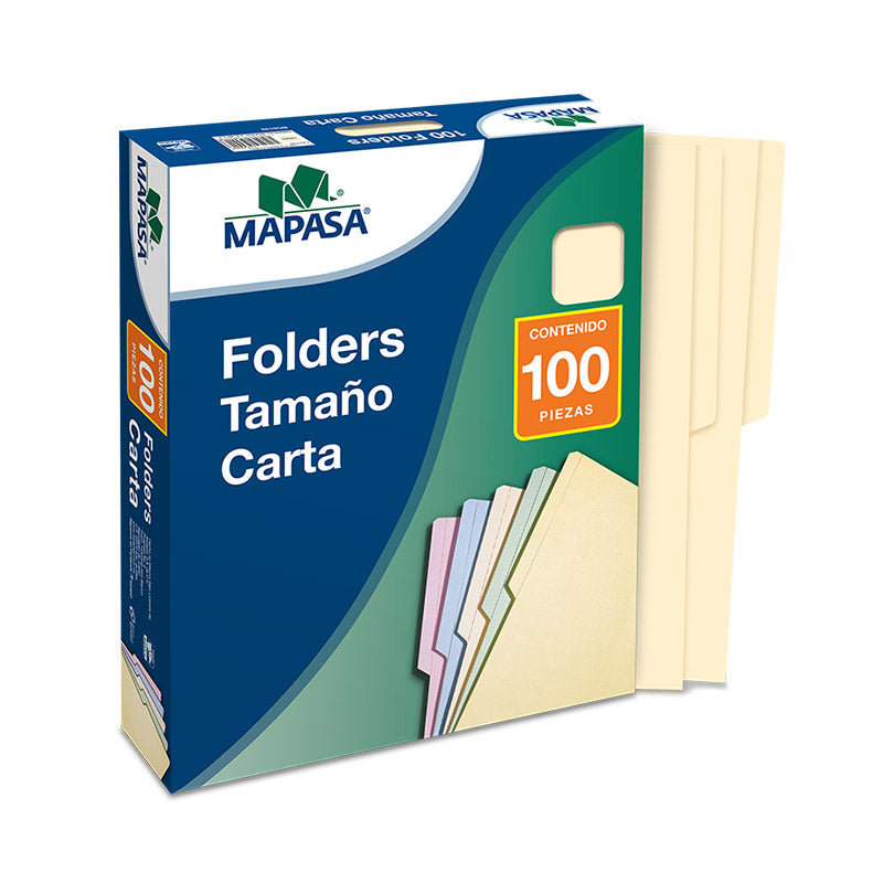 FOLDER MAPASA CARTA CREMA PC0001