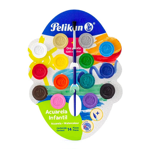 ACUARELA PELIKAN INFANTIL C/12 7501215