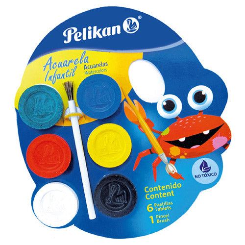 ACUARELA PELIKAN INFANTIL C/06 7501216