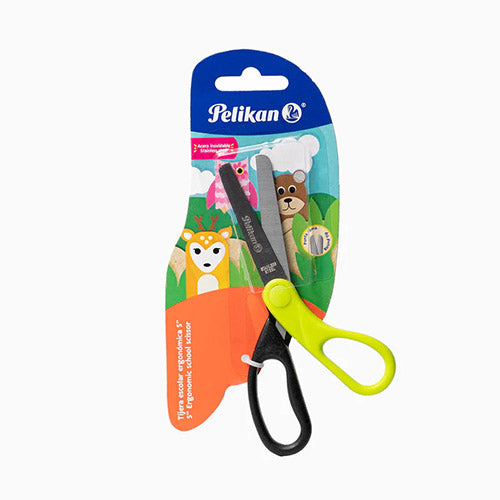 Tijera Escolar Pelikan 5 Pulgadas Mango Ergonómico