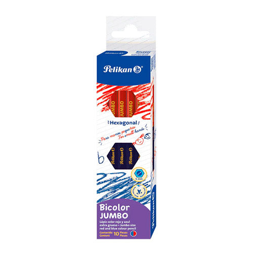 BICOLOR PELIKAN 30330221 JUMBO ROJO-AZUL