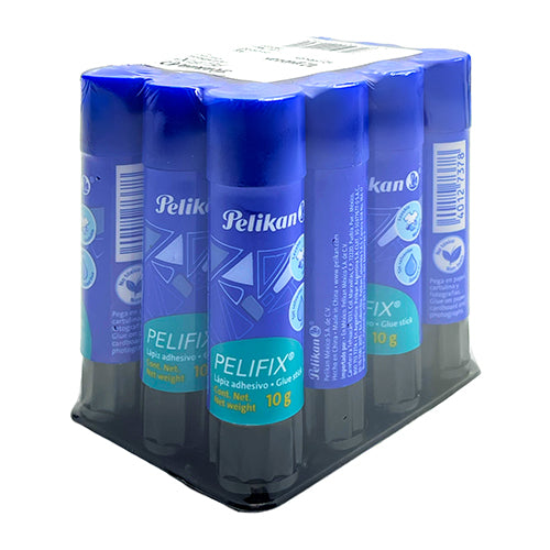 Lápiz Adhesivo Pelikan Pelifix 10 G Secado Rápido Caja 12 Piezas