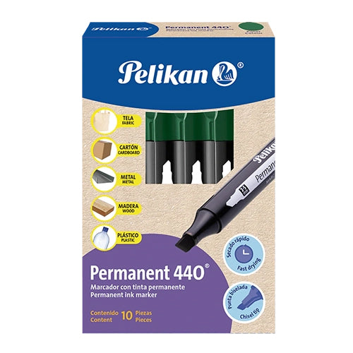 MARCADOR PERMANENTE PELIKAN 440 VERDE 30240007