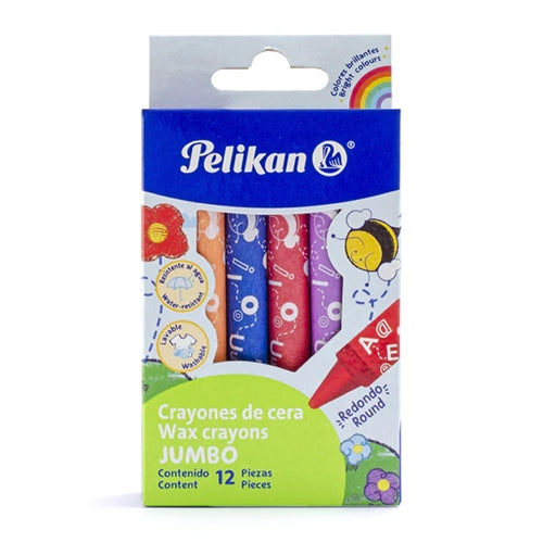 Crayones Pelikan Jumbo Estuche Con 12 Colores