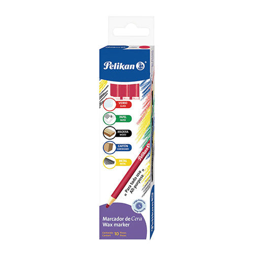 MARCADOR DE CERA PELIKAN 50800103 ROJO **
