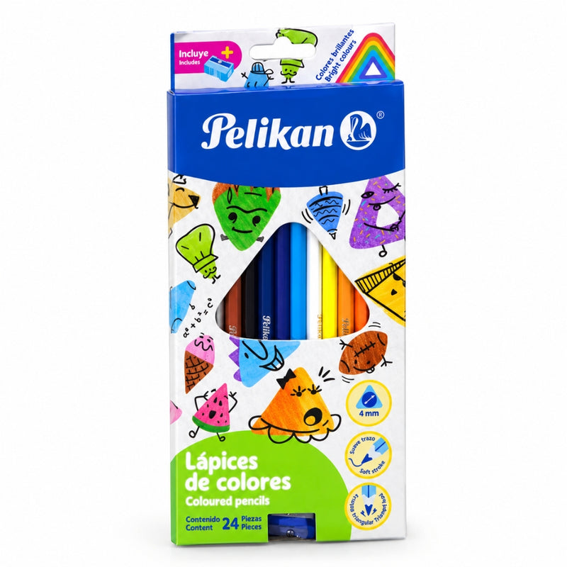 COLORES PELIKAN TRIANGULAR 24 LARGOS 30330304