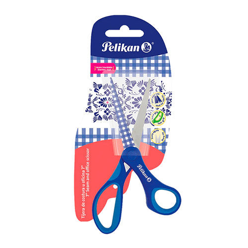 Tijera Oficina Y Costura Pelikan Mango Ergonómico Acero Inoxidable 7