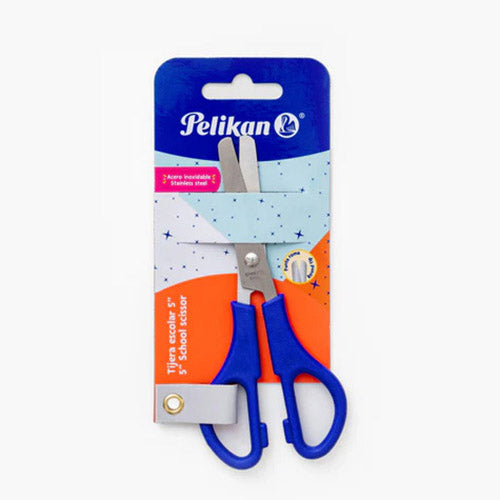 Tijera Escolar Pelikan Punta Roma Mango Plástico Ergonómico 1 Pieza