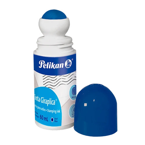 TINTA P/COJIN PELIKAN ROLL-ON 60ML GIRAPLICA AZUL 14420009