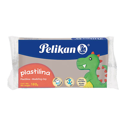 PLASTILINA PELIKAN 6700125 MARQUETA 180G GRIS