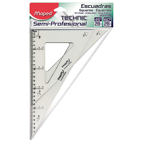 JGO ESCUADRAS SILCO SEM.PROF C/G S/B 28CM 2013J028G