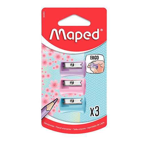 SACAPUNTAS MAPED VIVO 1 ORIFICIO FASHION B/3 MOD 063083