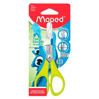 Tijera Maped Essentials 13 Cm Punta Roma Hoja Graduada Acero Blister