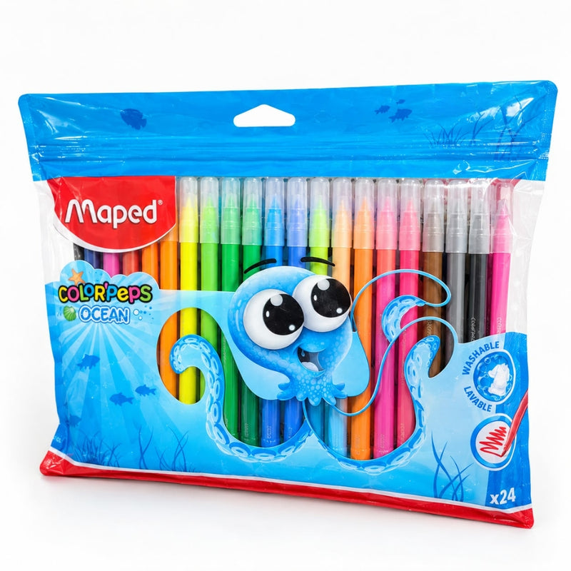PLUMONES MAPED COLORS PEPS OCEAN C/24 845924/849524