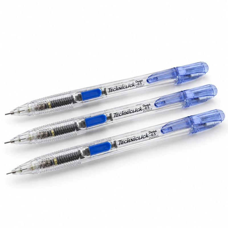 LAPICERO TECHNICLICK PENTEL 0.5MM AZUL PD105-TCM