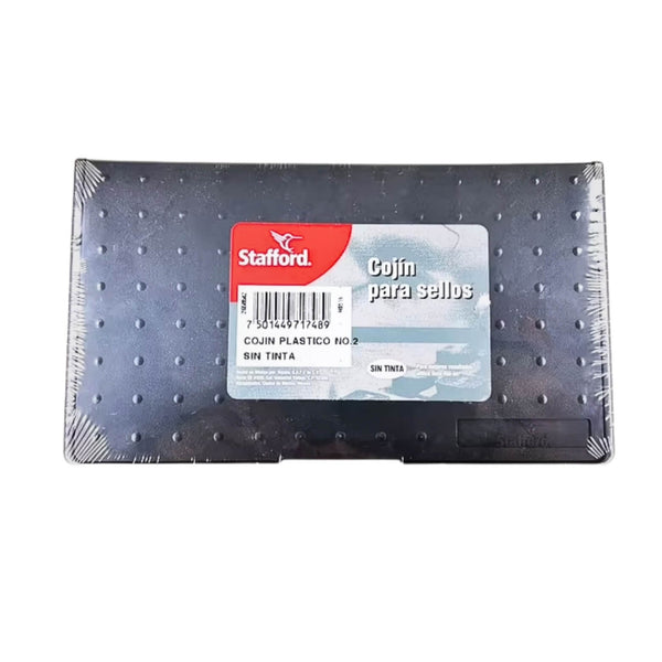 COJIN P/SELLO STAFFORD PLASTICO NO. 2 SIN TINTA