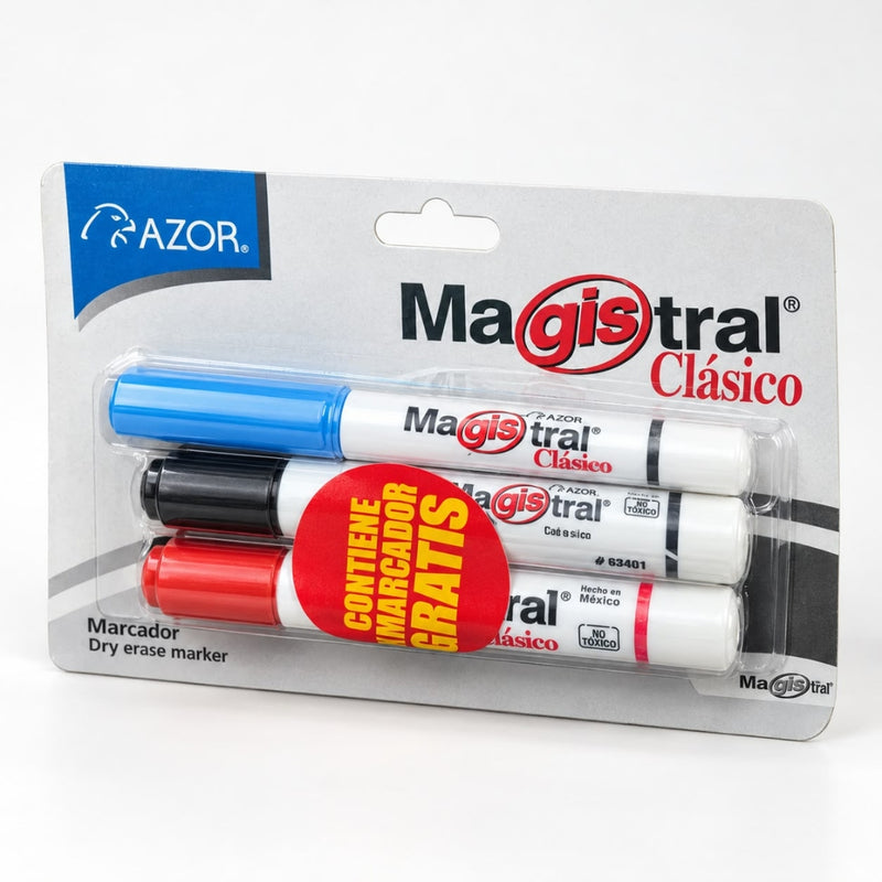 MARCADOR PARA PIZARRON MAGISTRAL NGR/ROJ BL/2 301.832NR