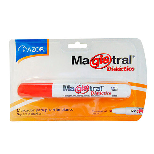 MARCADOR PARA PIZARRON MAGISTRAL DIDACTICO ROJO BL/1 301.8351RO