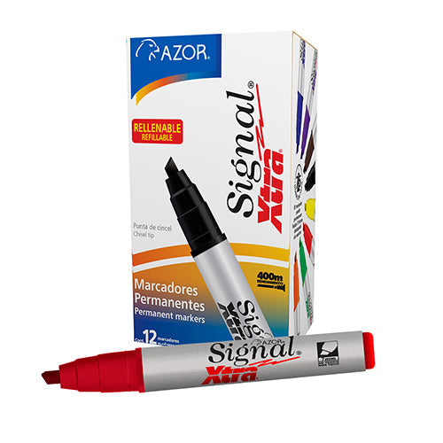 MARCADOR PERMANENTE SIGNAL XTRA ROJO 40002