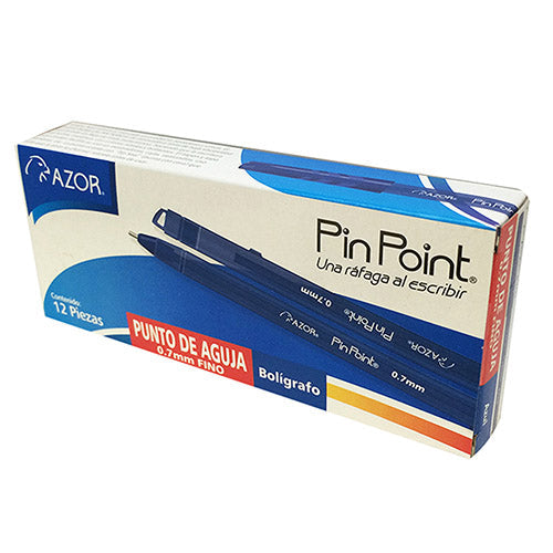 BOLIGRAFO AZOR PIN POINT FINO 6810AZ AZUL