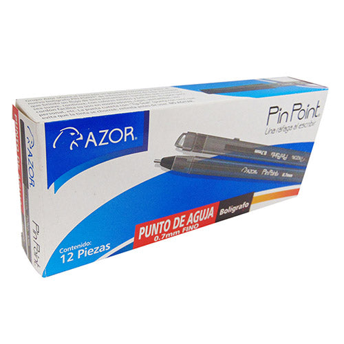 BOLIGRAFO AZOR PIN POINT FINO 6810NE NEGRO