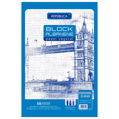 Block Albanene Tamaño Oficio 50 A 55 G/M² 25 Hojas
