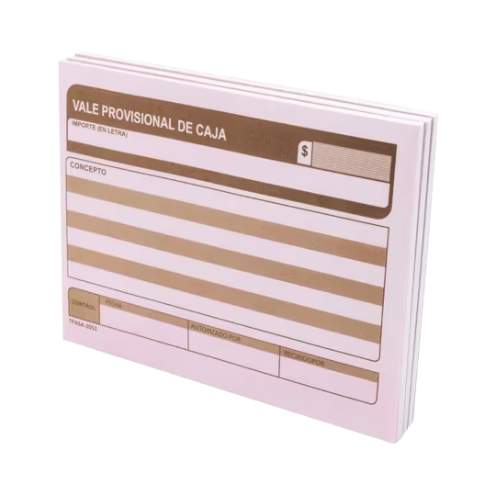 BLOCK VALE PROVISIONAL DE CAJA  P.ALTOS 2051 50H