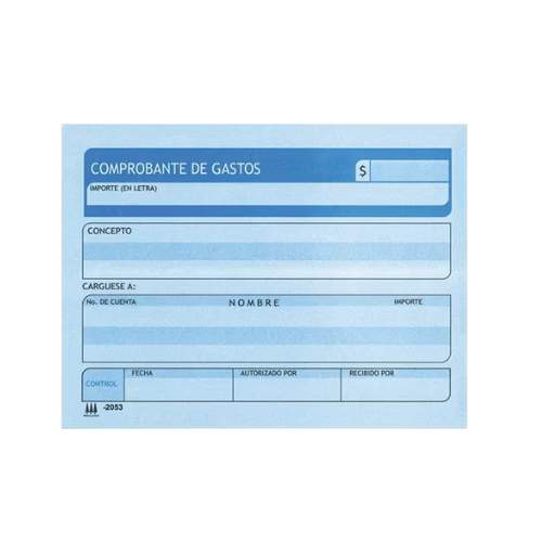 BLOCK COMPROBANTE DE GASTOS P.ALTOS 2053 50H