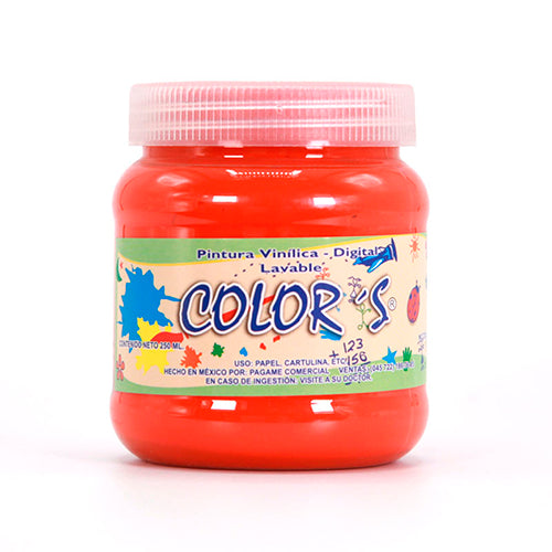 PINTURA DIGITAL PINO 250 GRS. NARANJA
