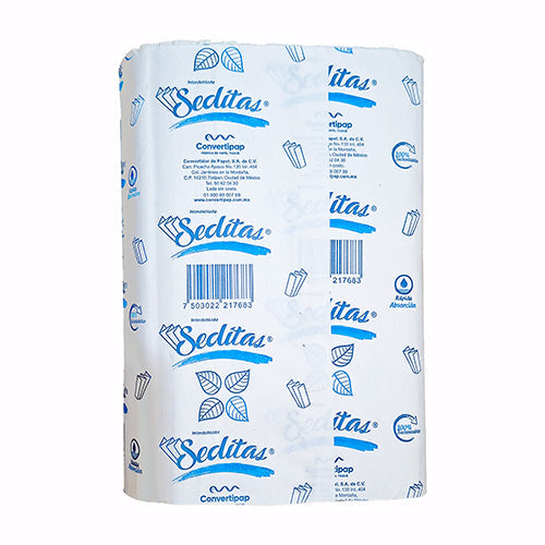 Toalla Interdoblada Seditas Blanca Paquete Con 200 Unidades