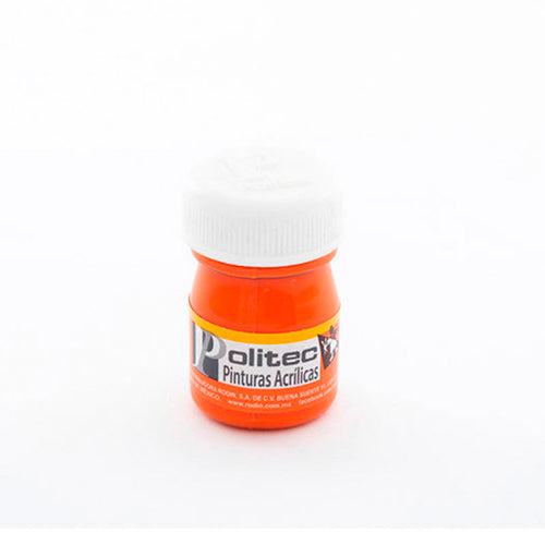 PINTURA POLITEC 308 20ML NARANJA ACR ESCOLAR