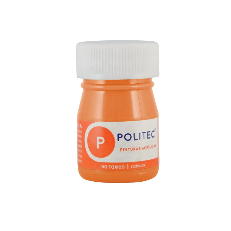PINTURA POLITEC 308 20ML NARANJA ACR ESCOLAR