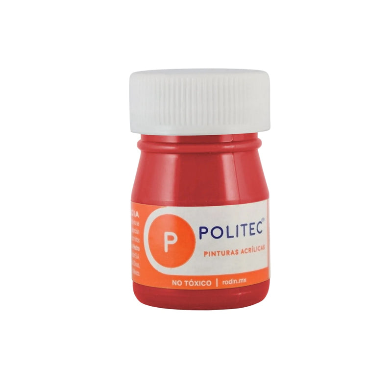 PINTURA POLITEC 314 20ML ROJO ACR ESCOLAR