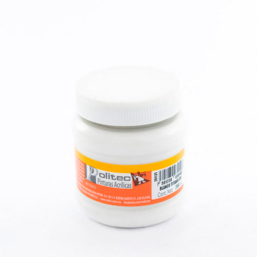 Pintura Acrílica Escolar Blanco Titanio 250 Ml