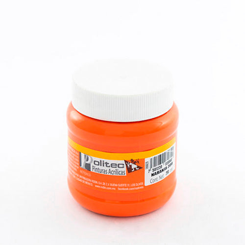 PINTURA POLITEC 308 250ML NARANJA ACRILICA