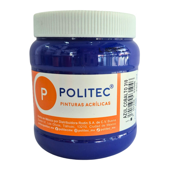 PINTURA POLITEC 310 250ML AZUL COBALTO ACRILICA
