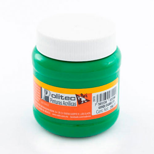 PINTURA POLITEC 312 250ML VERDE CLARO ACRILICA