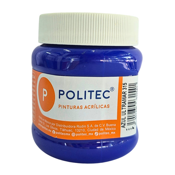 PINTURA POLITEC 315 250ML AZUL ULTRAMAR ACRILICA