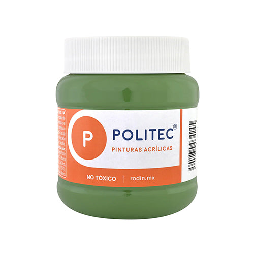 Pintura Acrílica Escolar Politec Verde Nilo Frasco 250 Ml