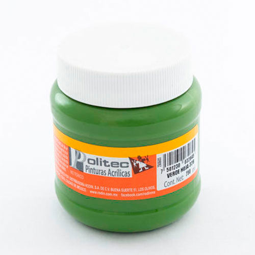 PINTURA POLITEC 328 250ML VERDE HOJA ACRILICA