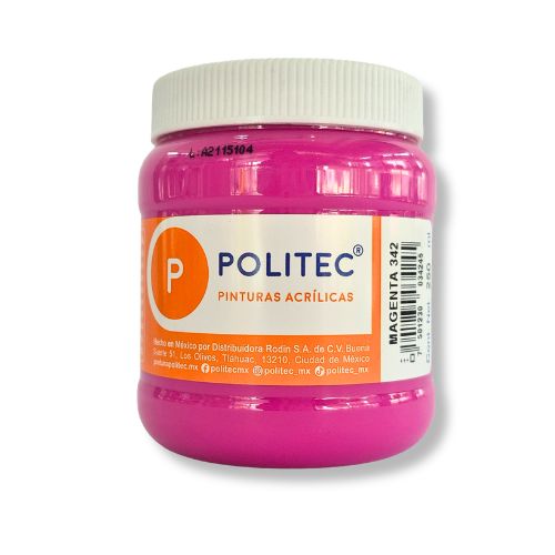 PINTURA POLITEC 342 250ML MAGENTA ACRILICA