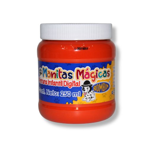 PINTURA DIGITAL MANITAS MAGICAS NARANJA 250ML 008