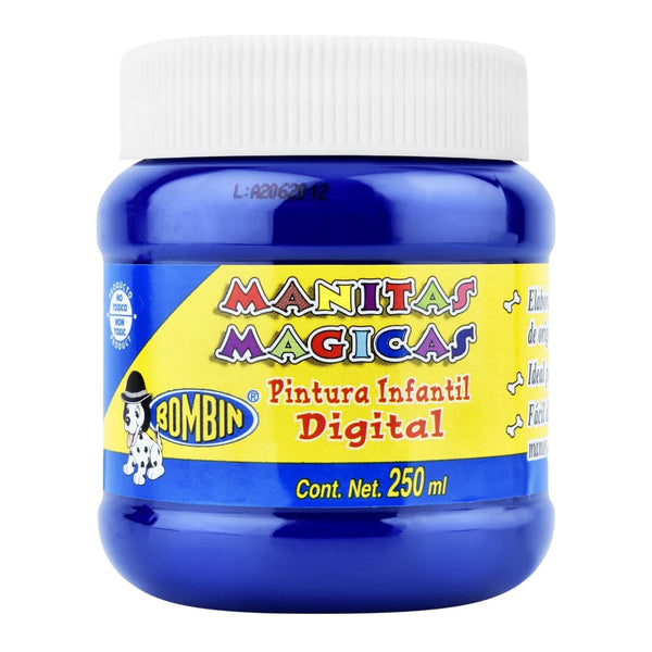 PINTURA DIGITAL MANITAS MAGICAS AZUL 250ML 015