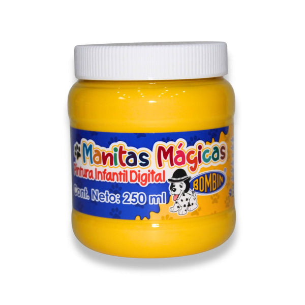 PINTURA DIGITAL MANITAS MAGICAS AMARILLO 250ML 018