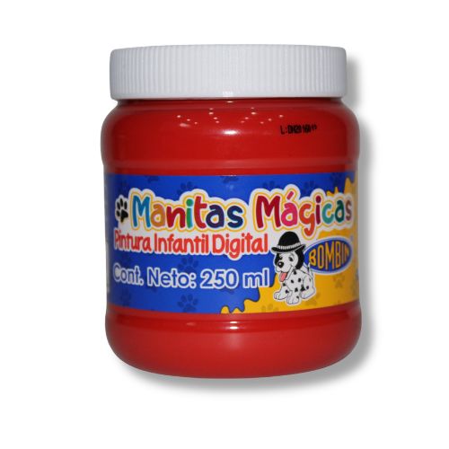 PINTURA DIGITAL MANITAS MAGICAS ROJO 250ML 021